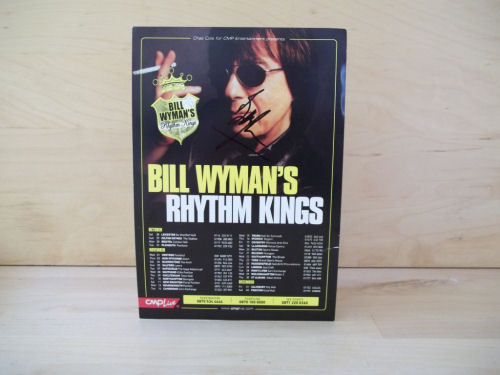 Bill Wyman Signed Tour Flyer