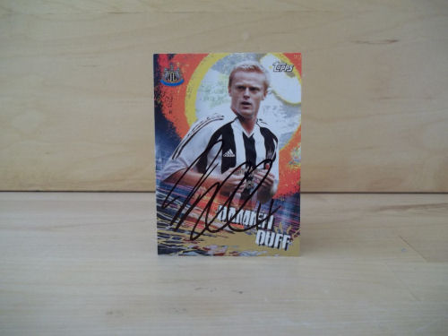 Damien Duff Signed Football Card Damien Duff Signed Football Card