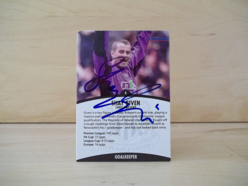 Shay Given Signed Football Card