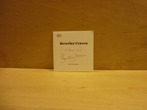 Beverley Craven Signed CD Single Cover