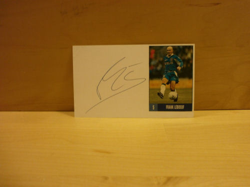 Frank Leboeuf Signed White Card