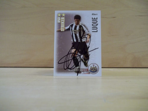 Albert Luque Signed Football Card Albert Luque Signed Football Card