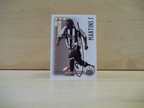 Obafemi Martins Signed Football Card Obafemi Martins Signed Football Card