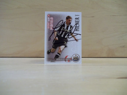 James Milner Signed Football Card James Milner Signed Football Card