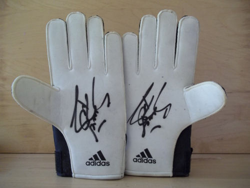 Pavel Srníček Signed Goalkeeper Gloves
