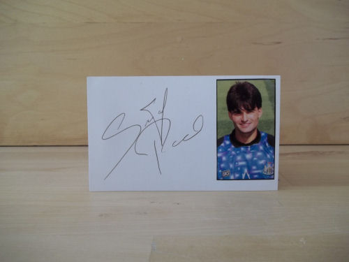 Pavel Srníček Signed White Card