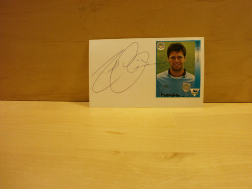 Niall Quinn Signed White Card