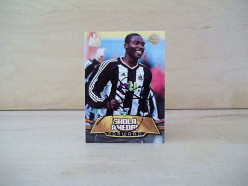 Shola Ameobi Signed Football Card Shola Ameobi Signed Football Card