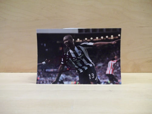 Shola Ameobi Signed Colour Photo