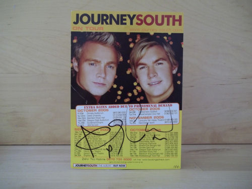 Carl Pemberton, Andy Pemberton – Journey South Signed Tour Flyer