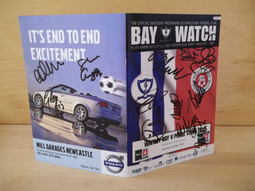 Multi-Signed Whitley Bay Football Programme Multi-Signed Whitley Bay Football Programme