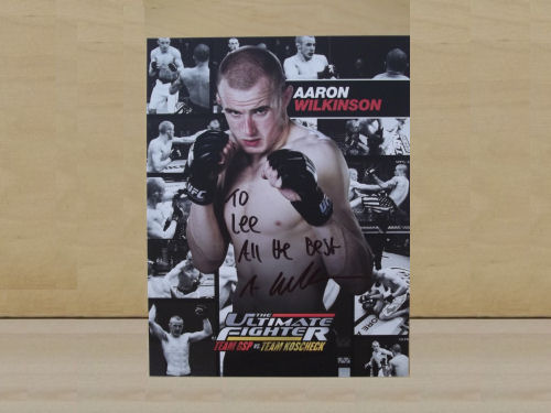 Aaron Wilkinson Signed Colour Photo Aaron Wilkinson Signed Colour Photo