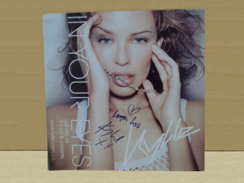 Kylie Signed Promo Poster Kylie Signed Promo Poster