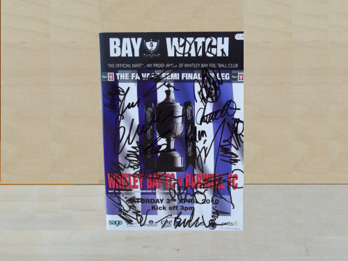Whitley Bay FC Multi Signed Football Programme Whitley Bay FC Multi Signed Football Programme