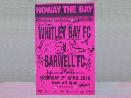 Multi Signed Whitley Bay FC Poster