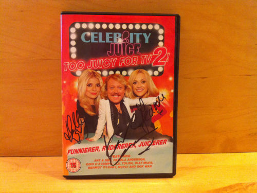 Keith Lemon, Fearne Cotton, Holly Willoughby Signed DVD Cover