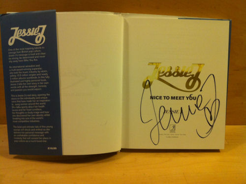 Jessie J Signed Book Jessie J Signed Book
