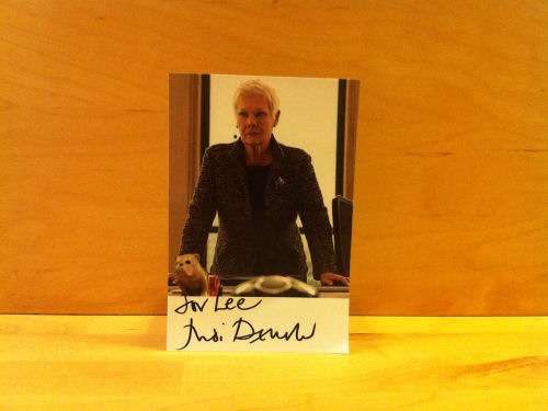 Dame Judi Dench Signed Colour Photo