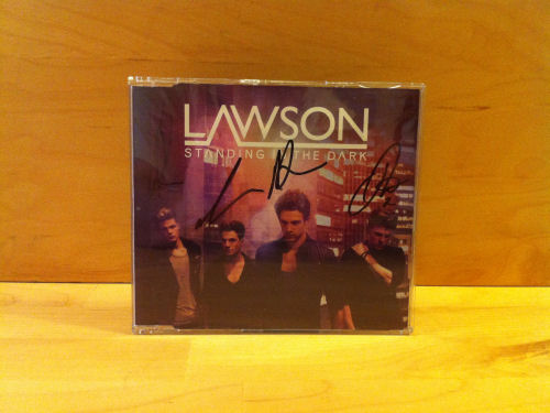 Andy Brown, Ryan Fletcher, Joel Peats, Adam Pitts – Lawson Signed CD Single Cover Andy Brown, Ryan Fletcher, Joel Peats, Adam Pitts – Lawson Signed CD Single Cover