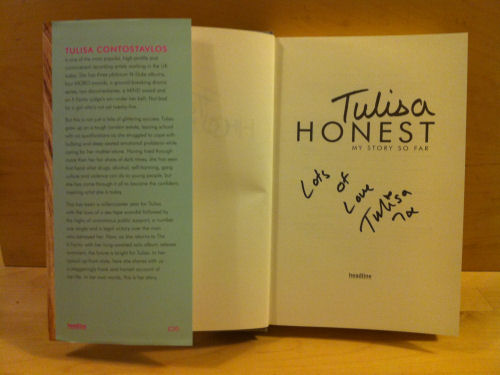 Tulisa Signed Book Tulisa Signed Book