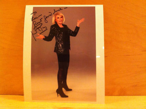 Joan Rivers Signed Colour Photo Joan Rivers Signed Colour Photo