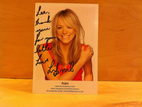 Liz McClarnon Signed Colour Photo