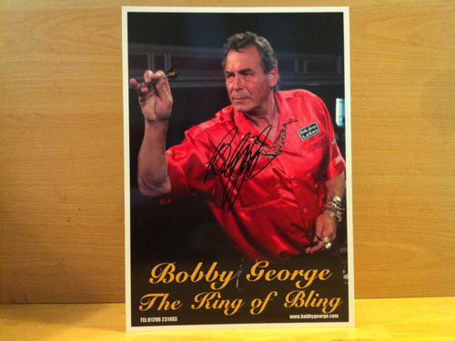Bobby George Signed Colour Photo Bobby George Signed Colour Photo