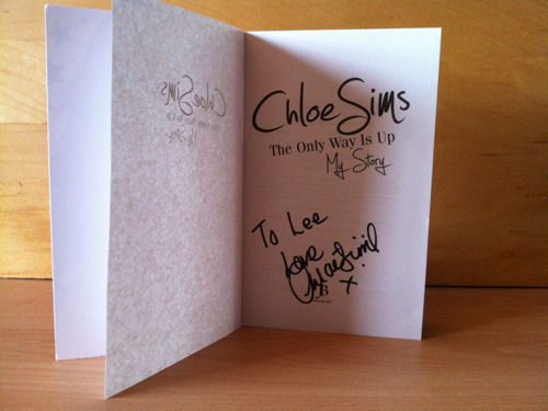Chloe Sims Signed Book Chloe Sims Signed Book