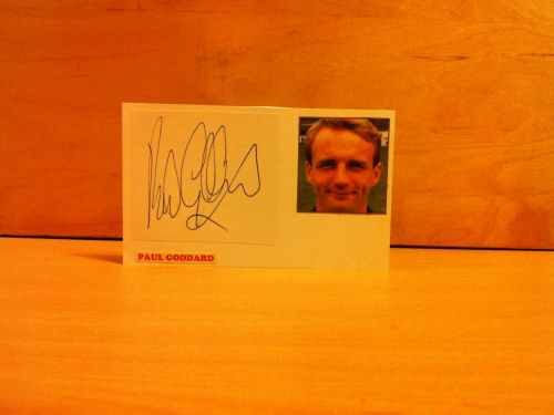 Paul Goddard Signed White Card Paul Goddard Signed White Card