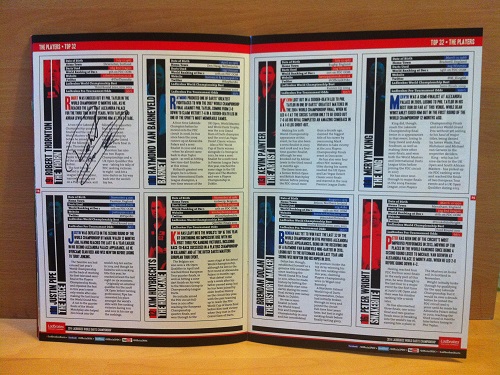 Robert Thornton Signed Darts Programme Robert Thornton Signed Darts Programme