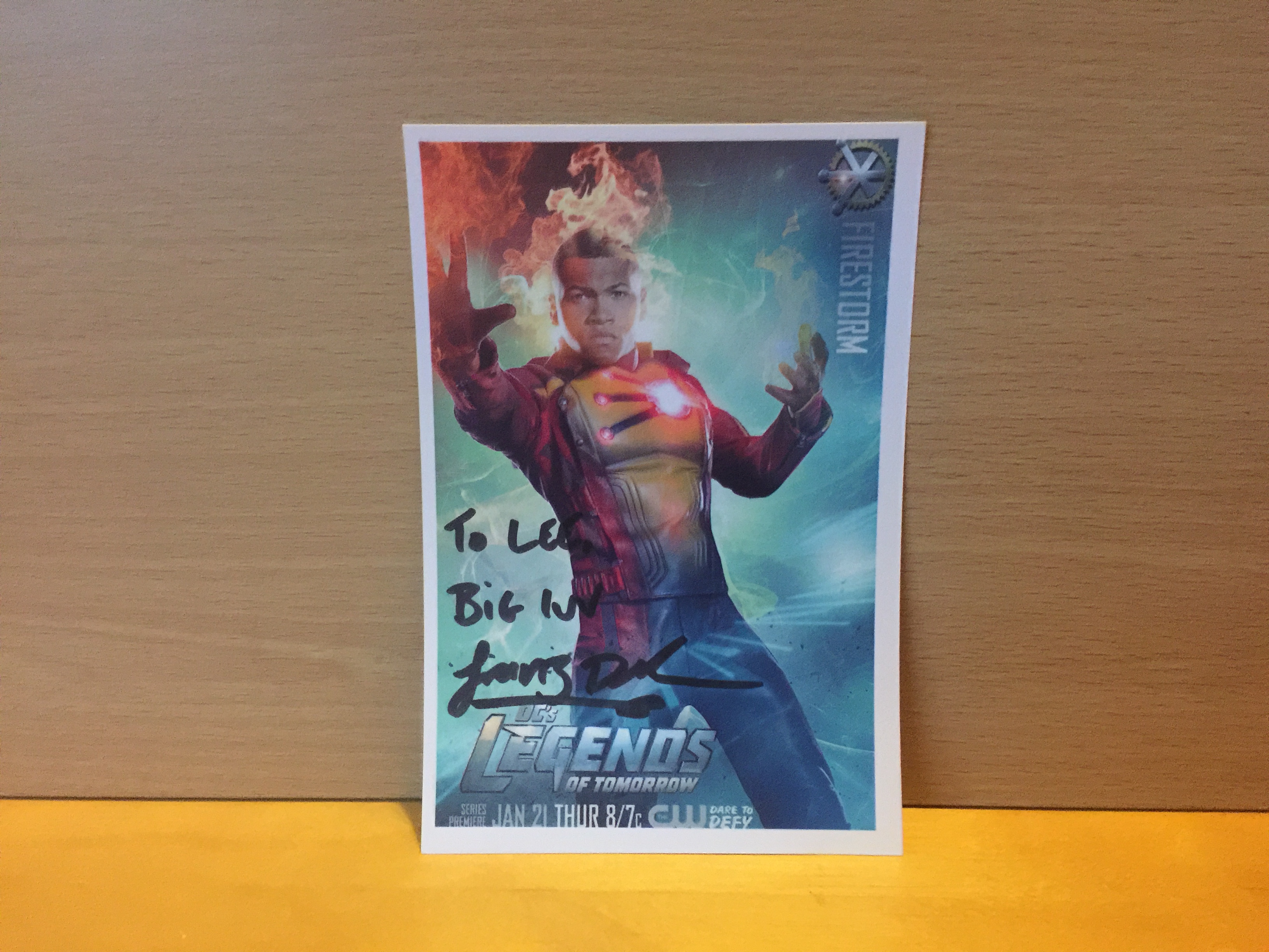Franz Drameh Signed Colour Photo