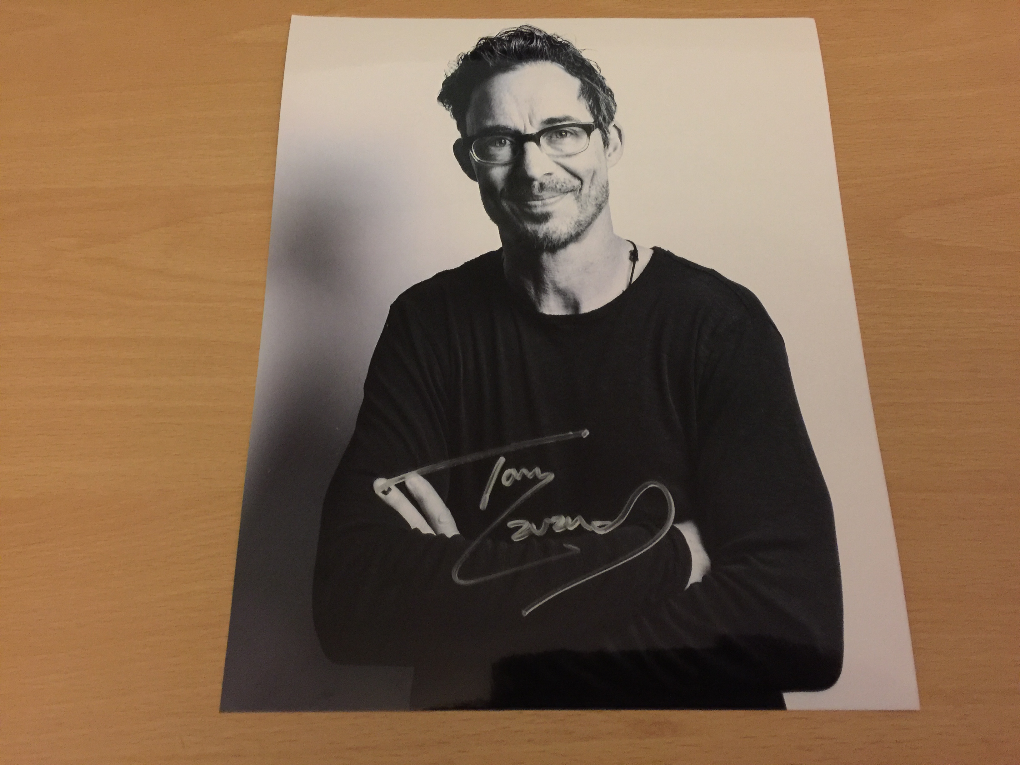 Tom Cavanagh Signed Black and White Photo
