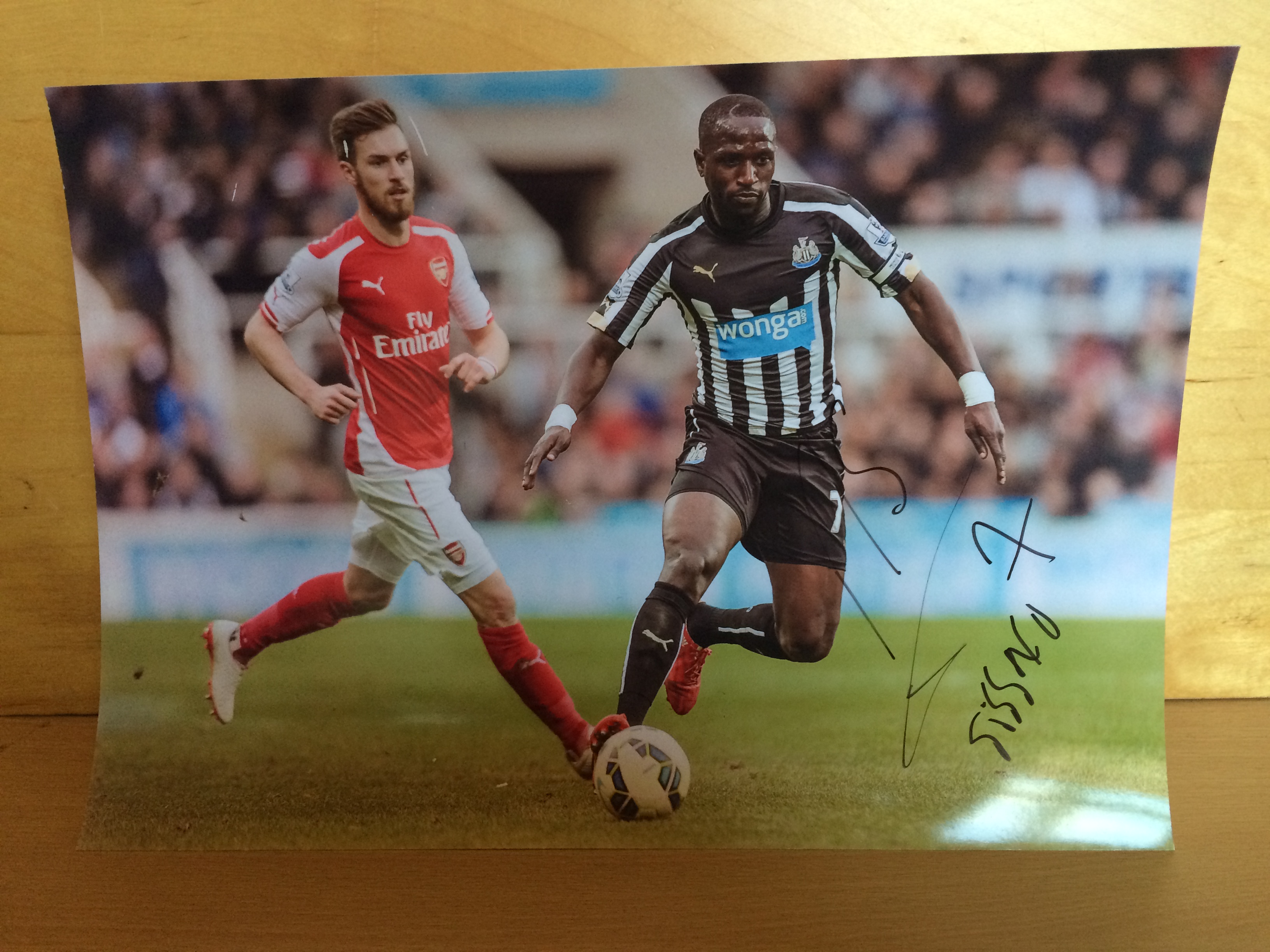 Moussa Sissoko Signed Colour Photo