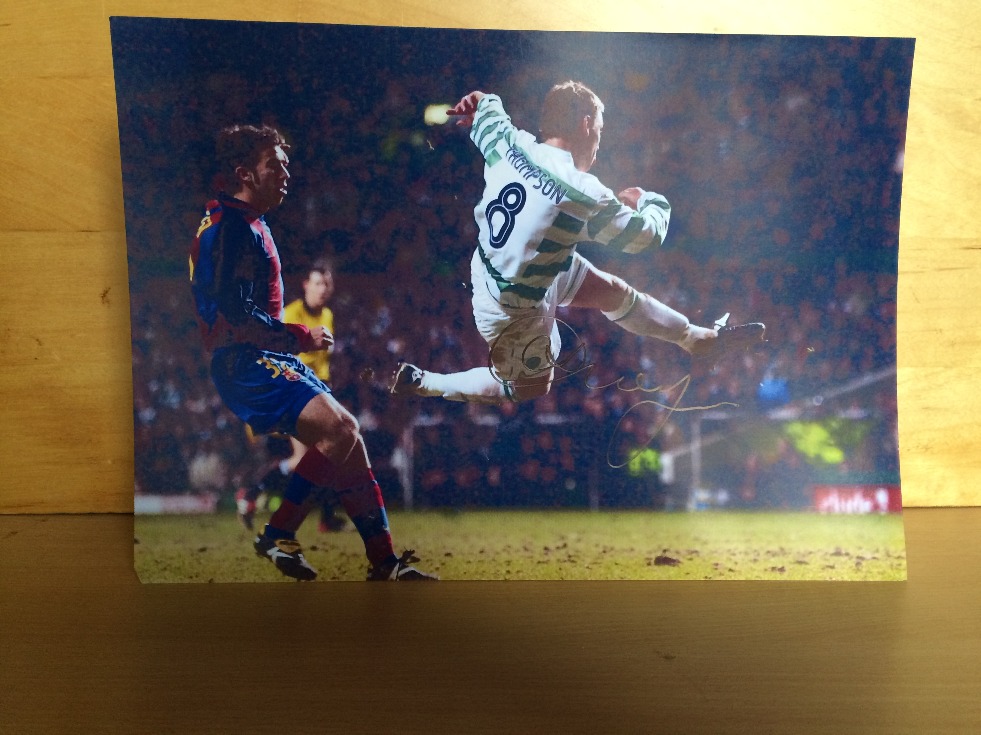 Alan Thompson Signed Colour Photo