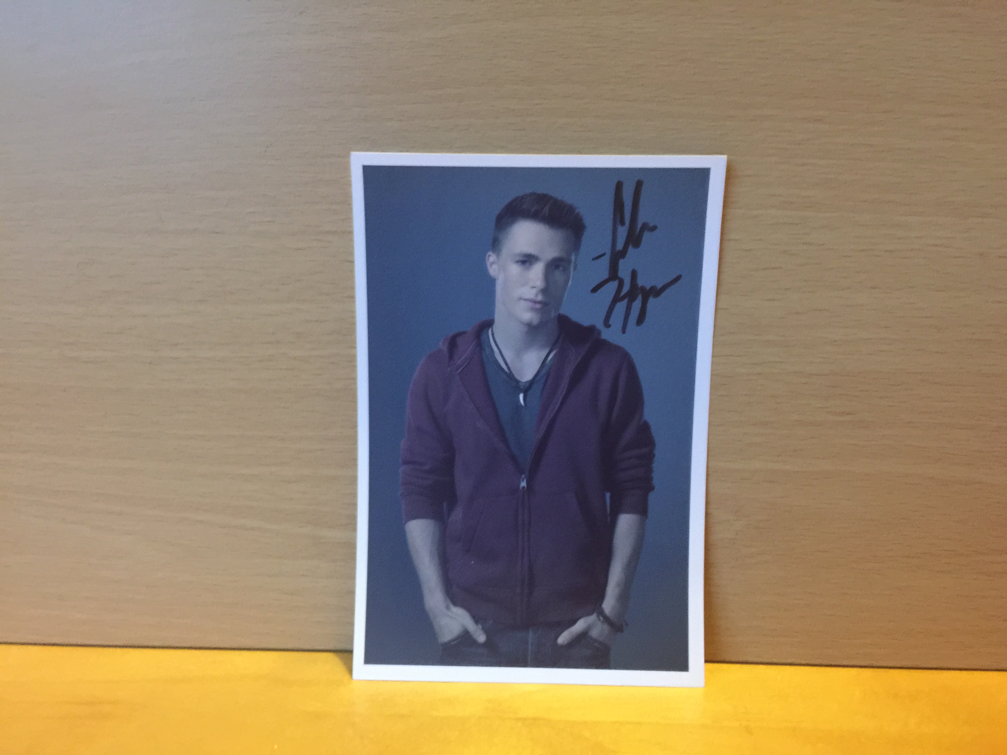 Colton Haynes Signed Colour Photo