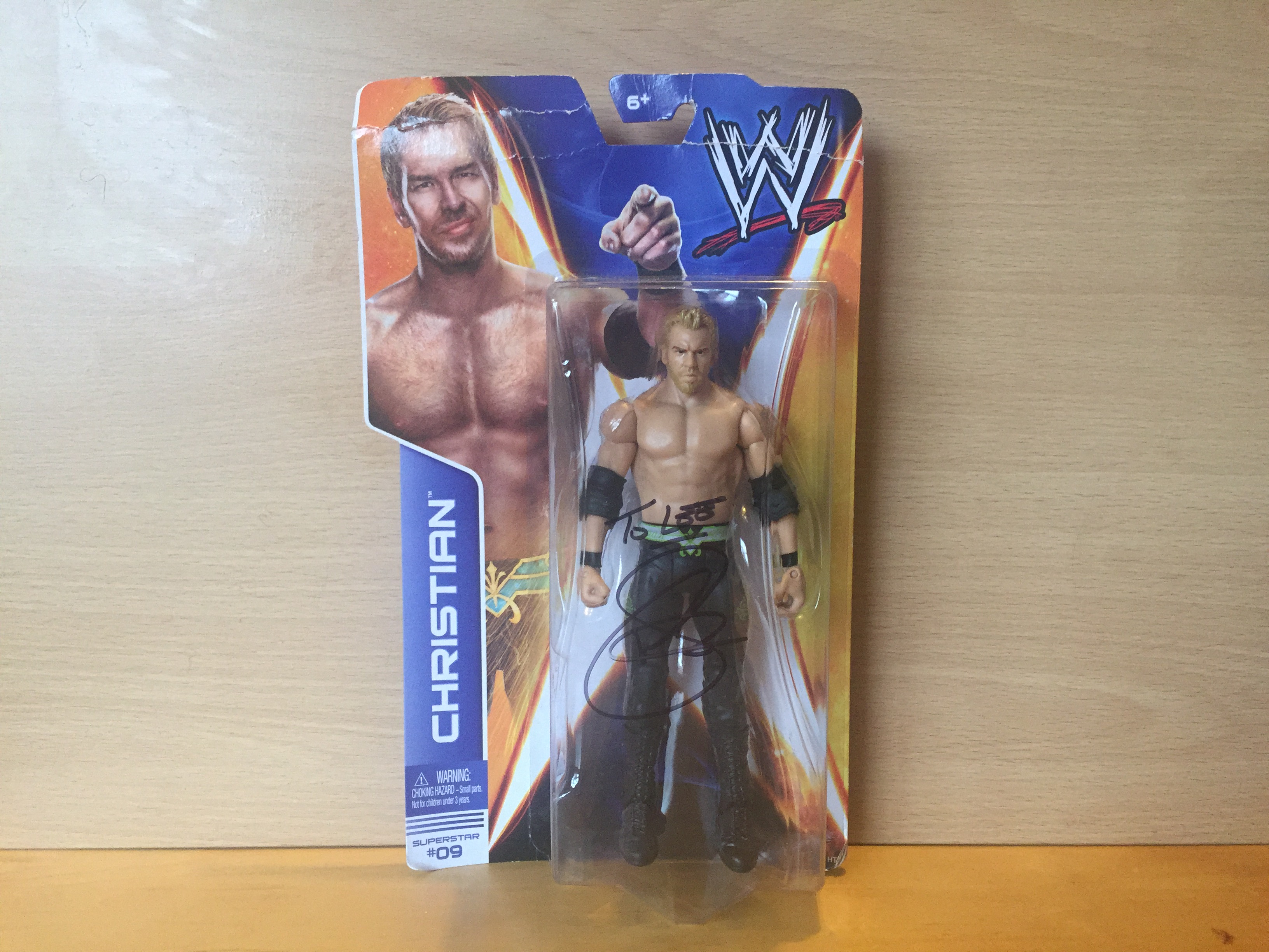 Christian Signed Wrestling Figure Christian Signed Wrestling Figure