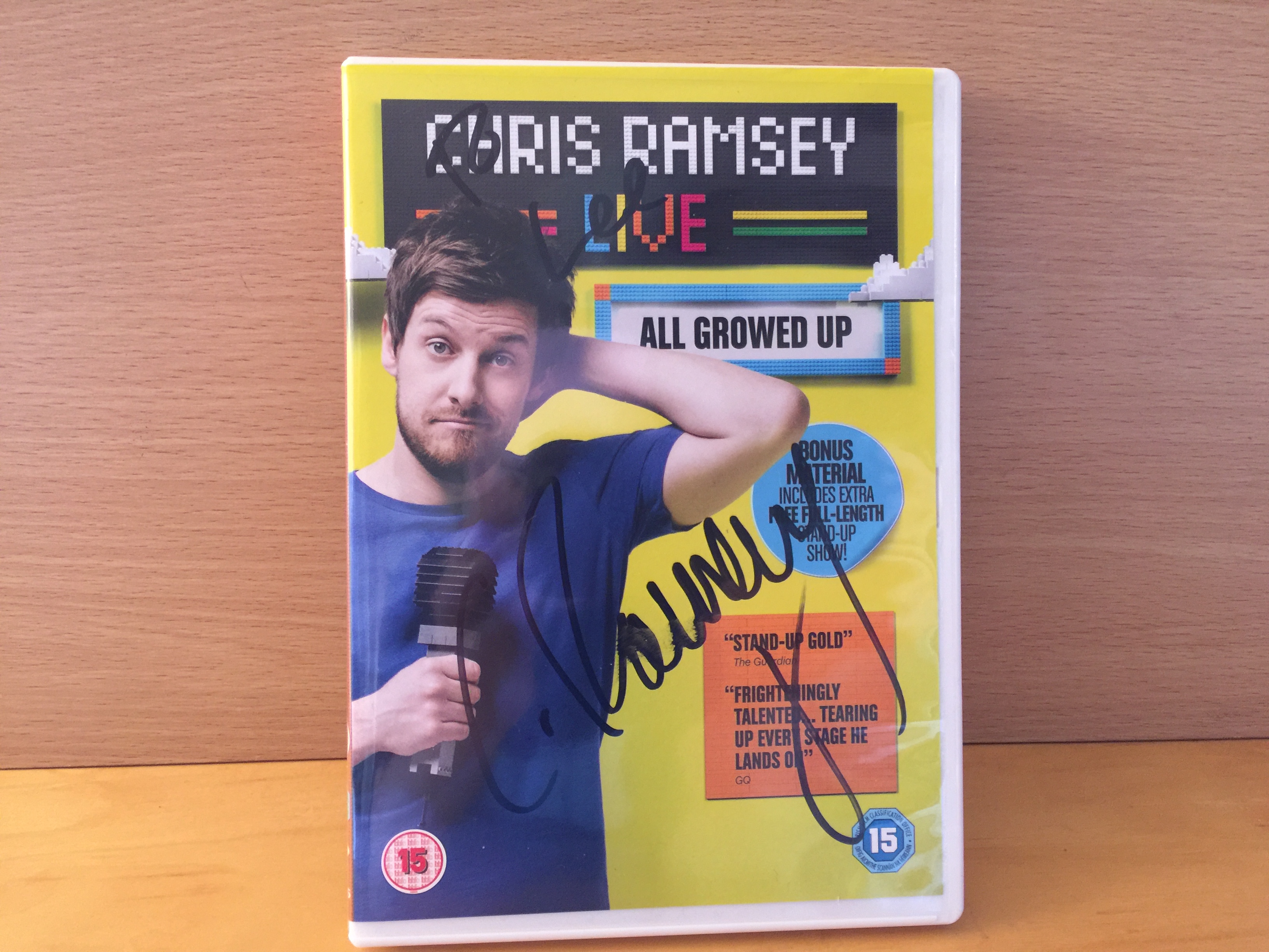 Chris Ramsey Signed DVD Cover