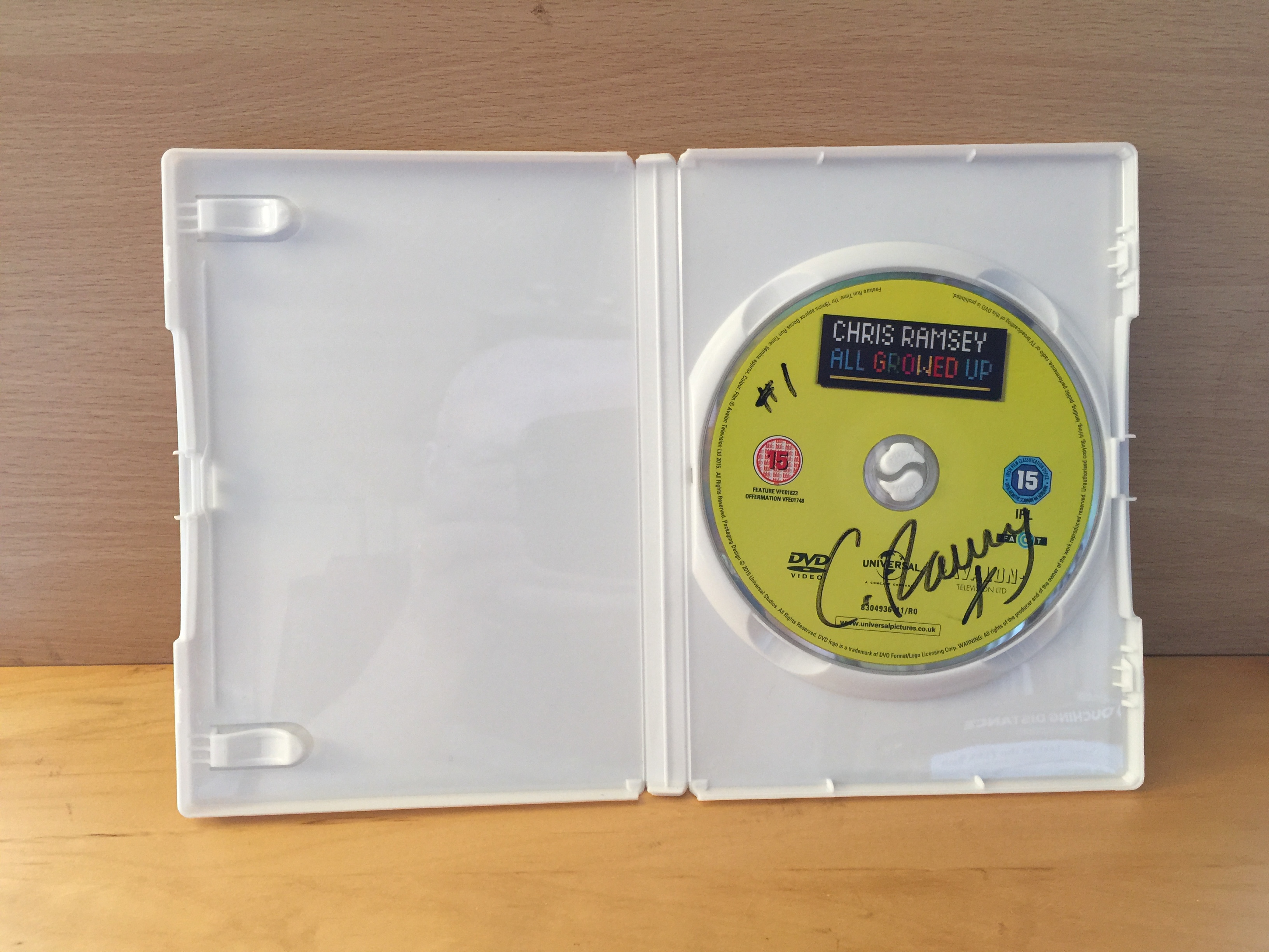 Chris Ramsey Signed DVD Disc
