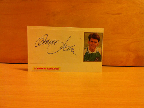 Darren Jackson Signed White Card Darren Jackson Signed White Card
