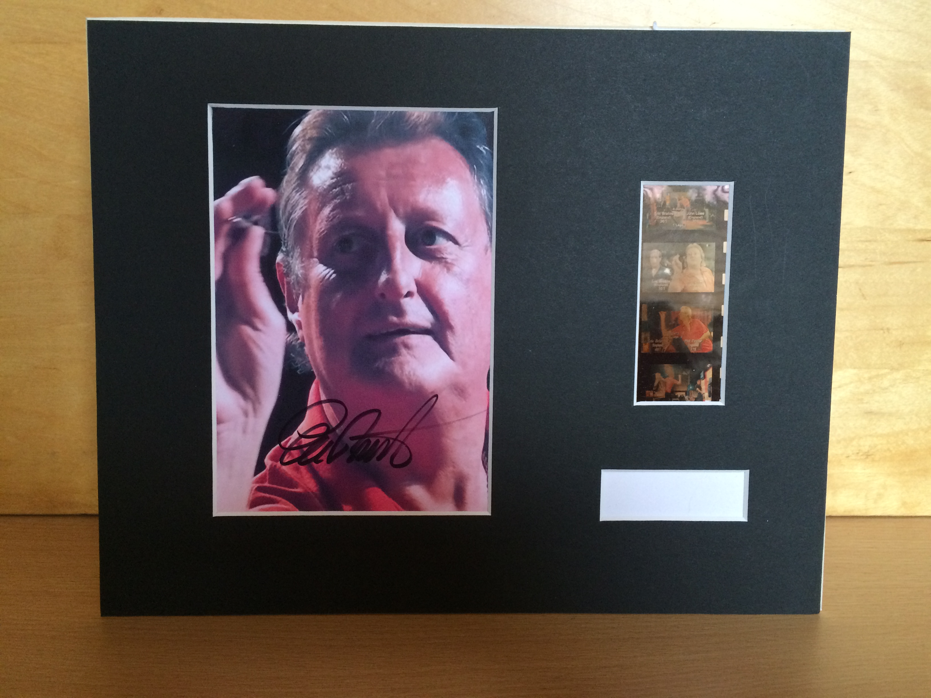 Eric Bristow Signed Film Mount Eric Bristow Signed Film Mount