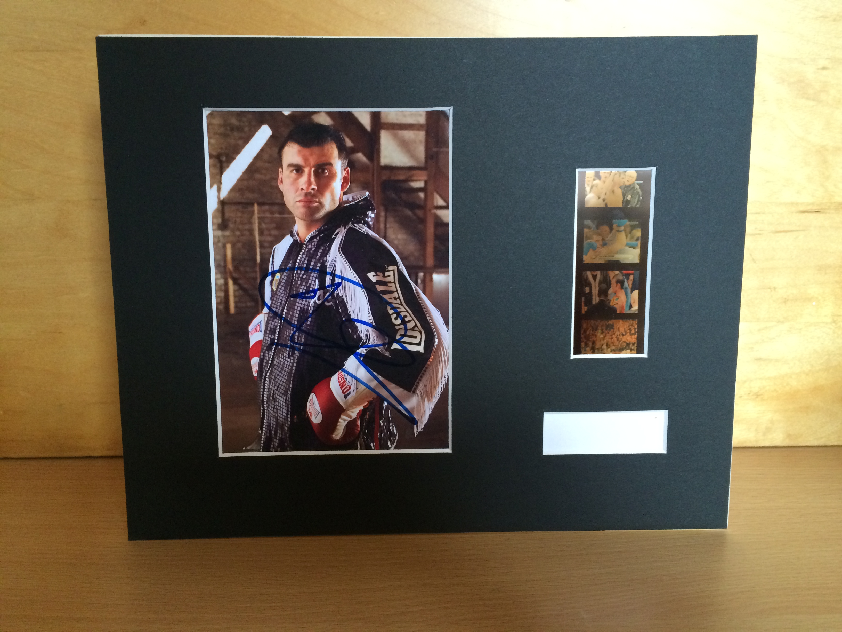 Joe Calzaghe Signed Film Mount Joe Calzaghe Signed Film Mount