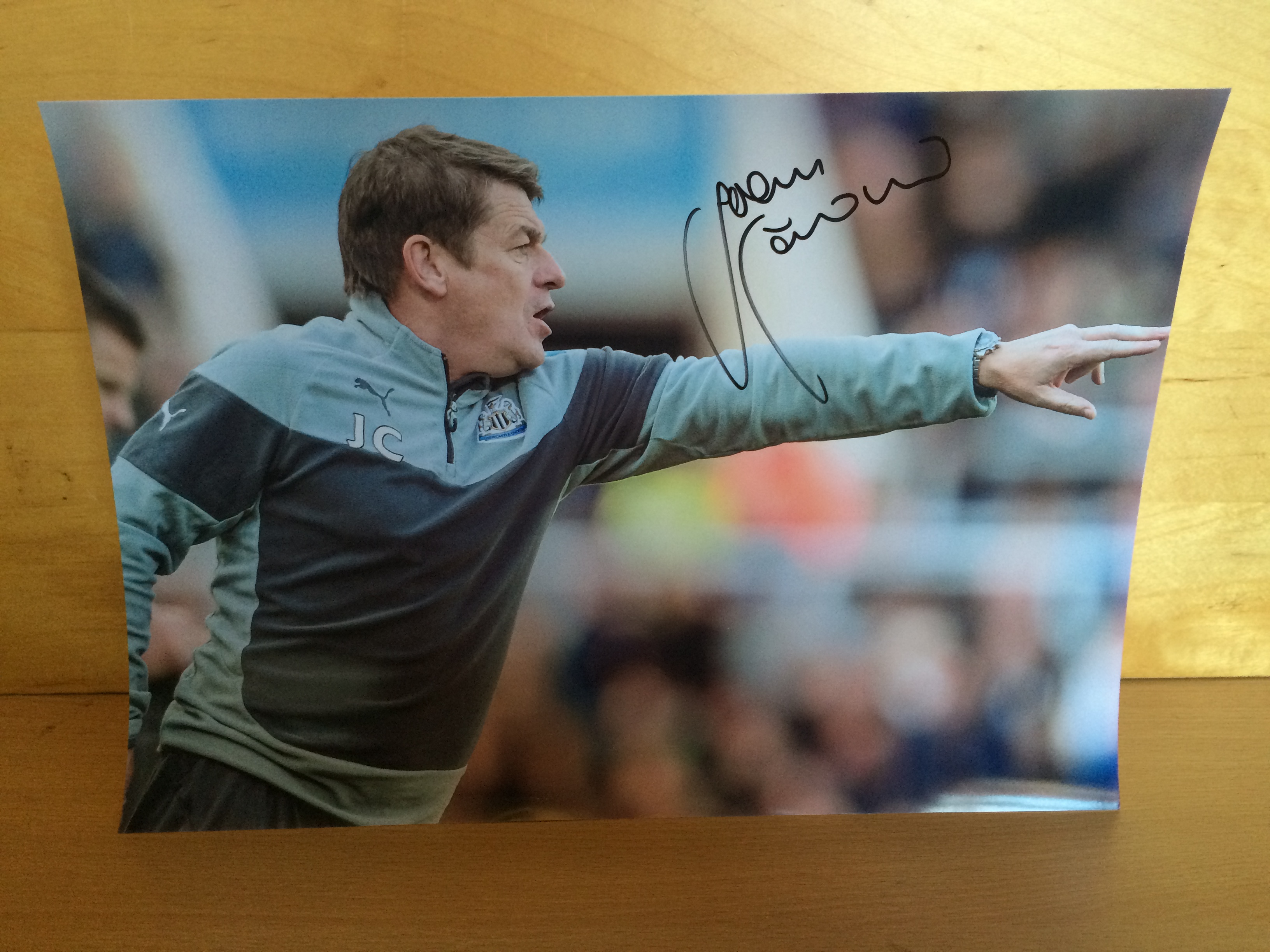 John Carver Signed Colour Photo John Carver Signed Colour Photo