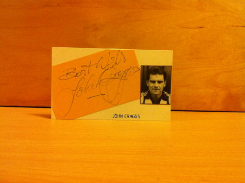 John Craggs Signed White Card John Craggs Signed White Card