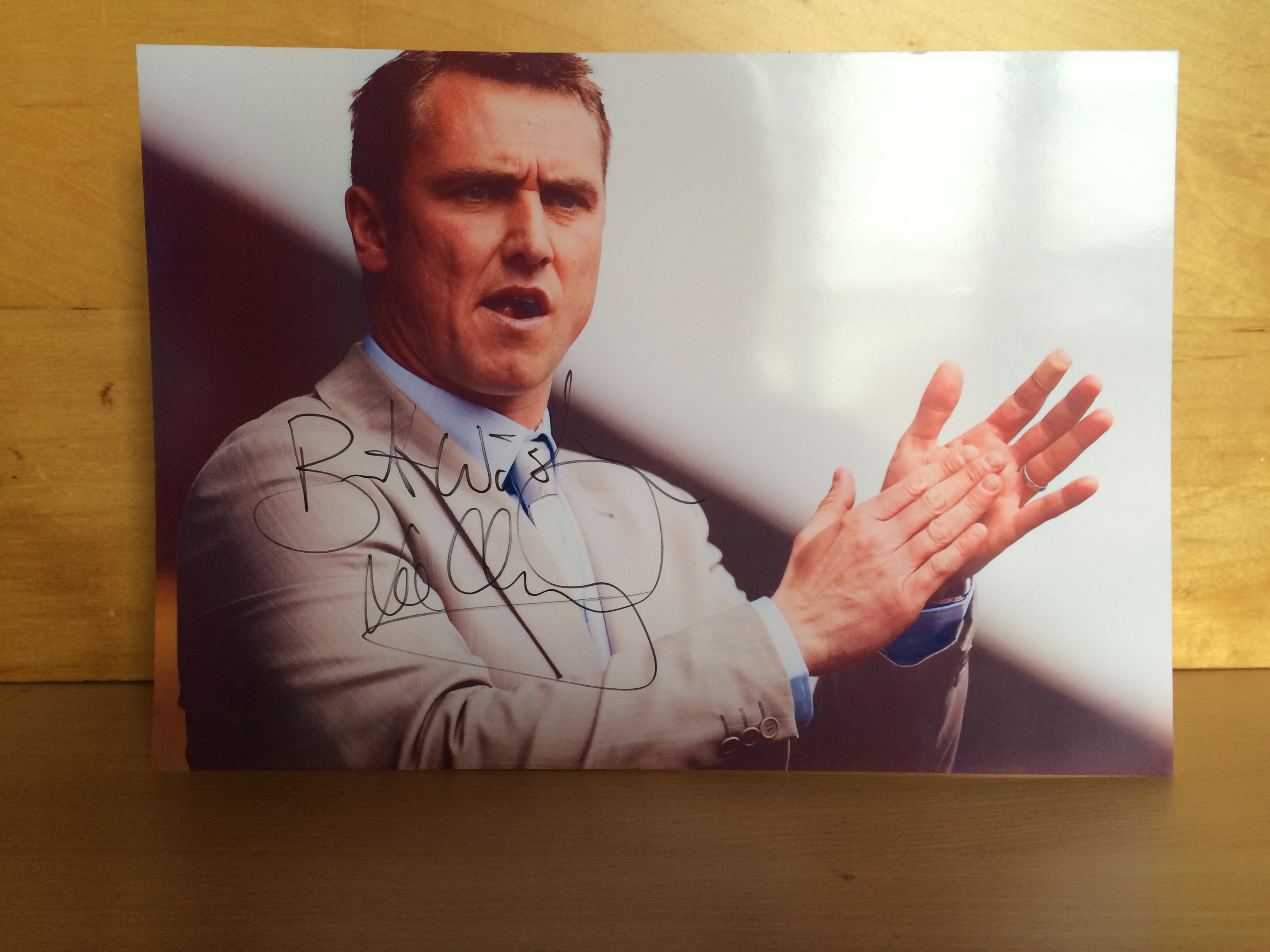Lee Clark Signed Colour Photo Lee Clark Signed Colour Photo