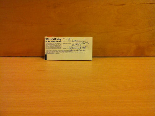 Lisa Shaw Signed Concert Ticket
