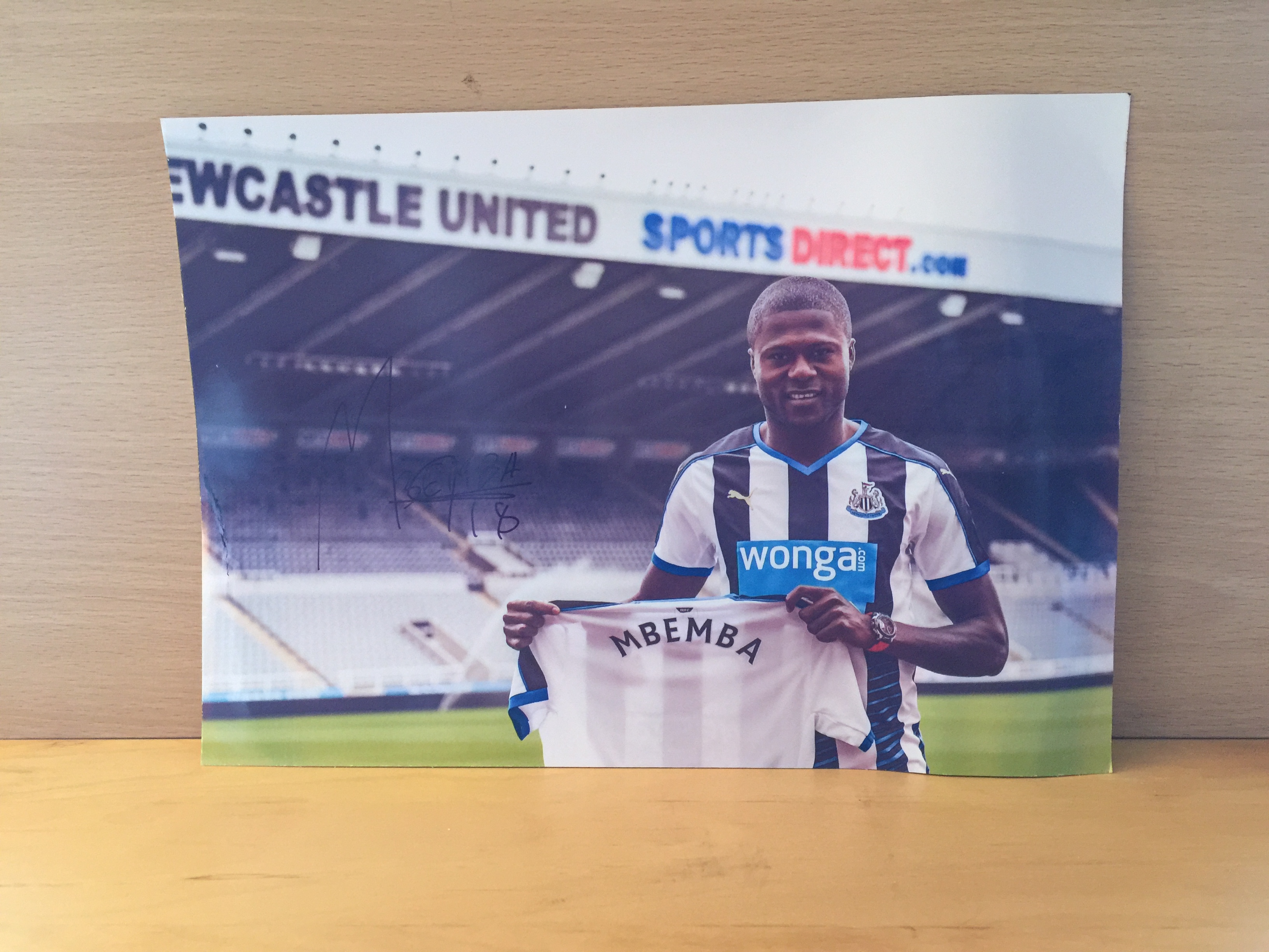 Chancel Mbemba Signed Colour Photo