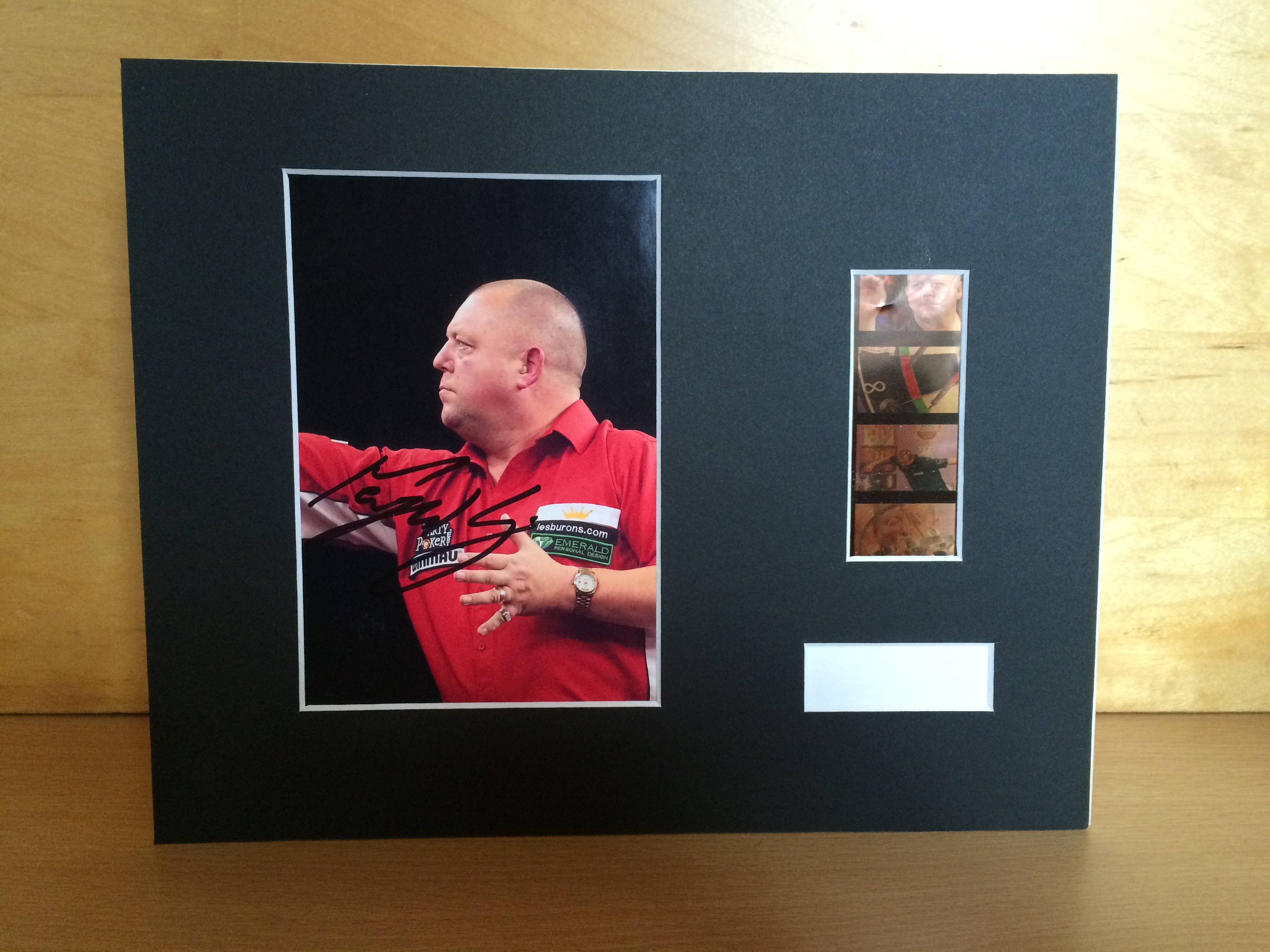 Mervyn King Signed Film Mount