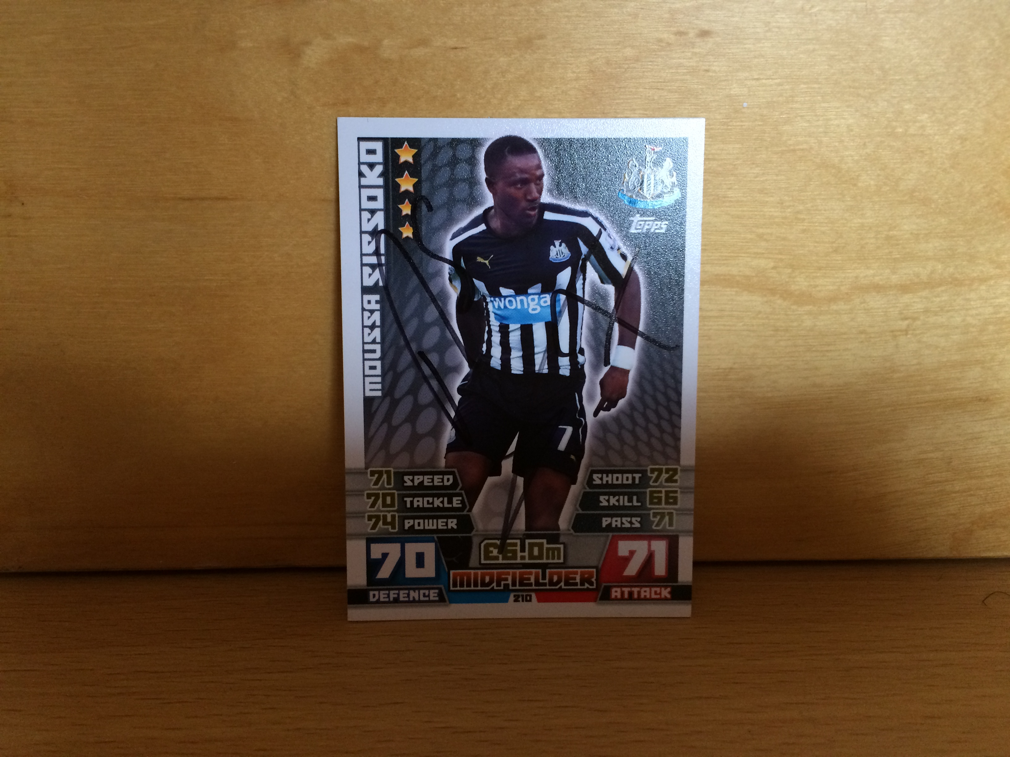 Moussa Sissoko Signed Football Card Moussa Sissoko Signed Football Card