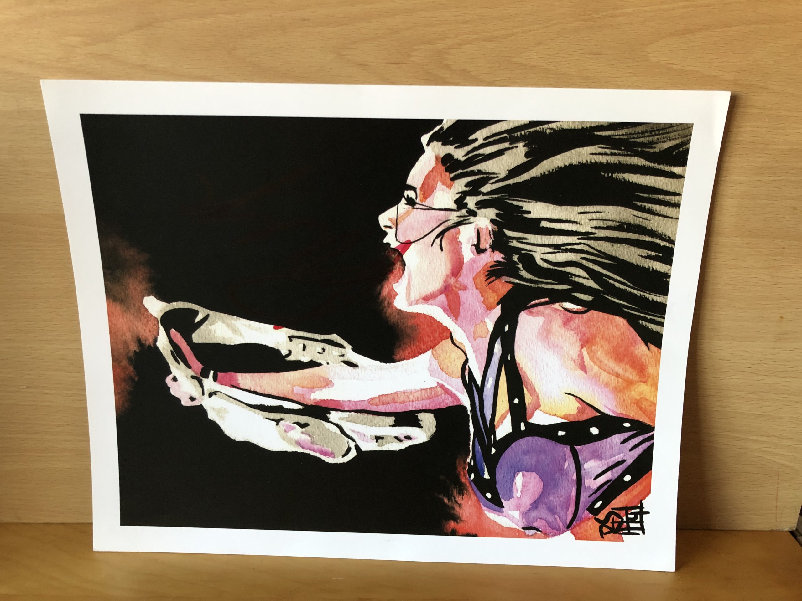 Charlotte Flair Signed A3 Colour Poster Charlotte Flair Signed A3 Colour Poster