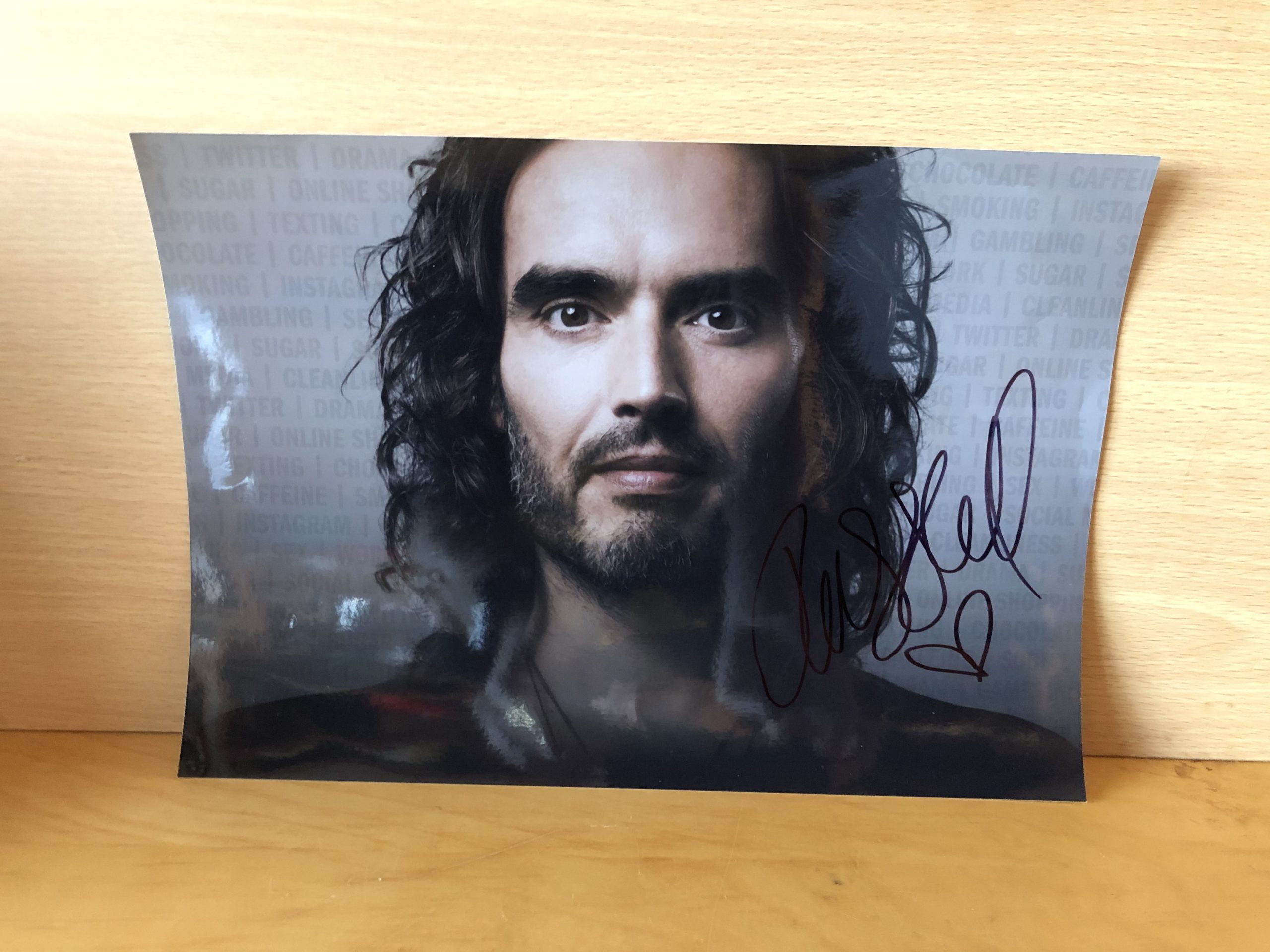 Russell Brand Signed Colour Photo